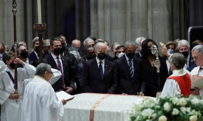 Байдън на погребението на Мадлин Олбрайт