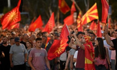 Нов протест в Скопие, познати скандирания срещу България