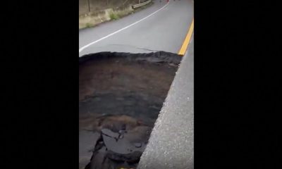Голяма дупка затвори магистрала в Калифорния